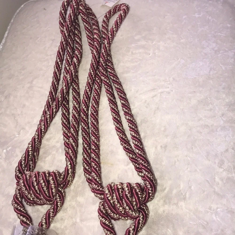NWT Decorative custom curtain tiebacks (set of two)
